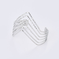 Bracelet de bras pour femme en alliage, design simple, accessoire de mode