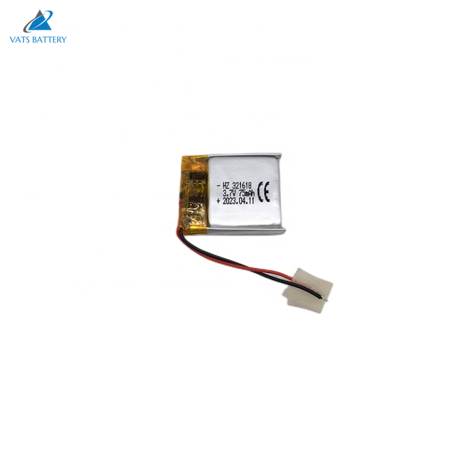 KC IEC62133 High Quality 321618 Small Lipo Battery 3.7v 75mAh 80mah Smart Watch Battery with UN38.3