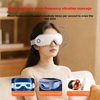 Masseur oculaire avec pétrissage par coussin d'air, compresse chaude à température constante, vibrations multifréquences et musique Bluetooth