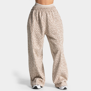 <span class=keywords><strong>Pantaloni</strong></span> Sportivi <span class=keywords><strong>da</strong></span> <span class=keywords><strong>Donna</strong></span> a Vita Alta, Elasticizzati in Quattro Direzioni, Leggeri, Traspiranti, ad Asciugatura Rapida, Senza Cuciture, con Stampa Leopardata per <span class=keywords><strong>Yoga</strong></span> all'Aperto - Product Image 1
