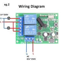 Récepteur universel 433,92 MHz avec interrupteur de commande automatique pour porte de garage intelligente