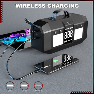 Démarreur de batterie robuste 4000A avec compresseur d'air, 20000mAh, portable, multifonction, pour tous les véhicules - Product Image 3