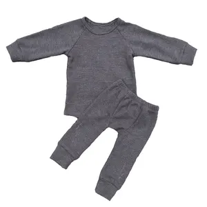 אביב & סתיו wholesales בני תינוק סטי ריק ופל קרוע ארוך שרוול חולצות התאמת ארוך מכנסיים ילדים תלבושות
