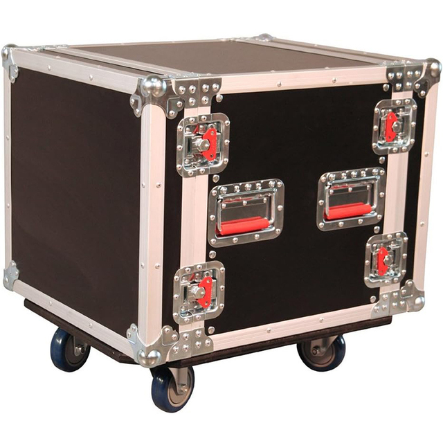12U AMP Rack Flight Case 19" Flight Rack Case ATA Pro Audio DJ Road Rack Case With Casters