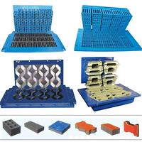 Moule à briques métalliques personnalisé usiné CNC, moule à blocs de béton creux décoratifs emboîtables manuels, service OEM/ODM