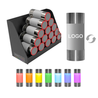 Lampe de table personnalisée rechargeable sans fil pour restaurants, bars, KTV, rouge, pour demandes de service, lumière d'ambiance LED RGB à bascule