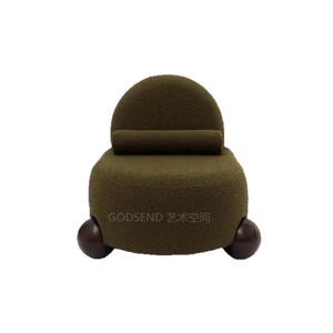 Sillón de Tela Moderno y Minimalista, 62x70x68cm, Tapizado con Acabado Flocado, Mueble para Sala de Estar - Product Image 4