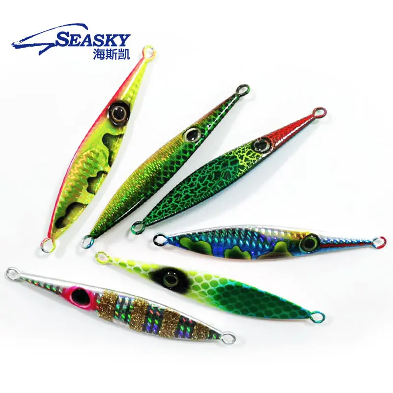 SEASKY 60g 95MM new type of lead fish jig fish road bait bionic bait hard lure Slow Sinking Saltwater Jigs