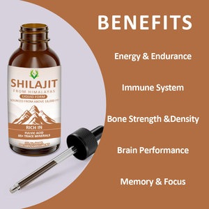 Vente chaude Naturel Himalayan Shilajit Gouttes Liquides Sans OGM 85 Minéraux Traces Acide Fulvique Améliorer La Mémoire Et La Concentration pour Femmes Hommes - Product Image 6