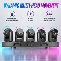 Barre de projecteurs mobiles 5x80W 500W Infinite Tornado Matrix Bar RGBW Pixel RGB Ring Zoom Beam DMX512 IP20 pour scène