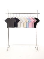 T-shirt court pour femme personnalisé avec logo, 230 GSM, coton et élasthanne, respirant, coupe ajustée, col rond, décontracté, uni, longueur courte