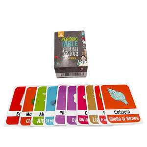 Tarjetas de Aprendizaje de la <span class=keywords><strong>Tabla</strong></span> Periódica de Ciencias para Niños, con Logotipo y Empaque Personalizados, Acabado Brillante - Product Image 2