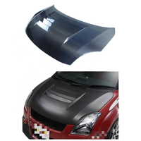 Couvercle de moteur de voiture en fibre de carbone, capot pour Suzuki Swift ZC31 Swift Sport 2005-2012, kits de carrosserie aérodynamique