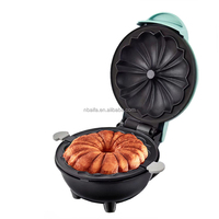 Aifa - Machine à gaufres portable mini, presse à beignets automatique, machine à mini-gâteaux antiadhésive, appareil pour le petit-déjeuner