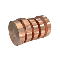 Bande de cuivre pur de qualité supérieure 0,02 mm C1100 C10200 Bobine de cuivre Feuille de cuivre Rouleau 0,3 mm Prix bas pour la vente