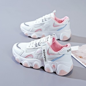 Nouvelles chaussures de sport respirantes pour femmes, semelle épaisse, chaussures de course pour étudiantes, chaussures de marche décontractées pour femmes, chaussures tendance - Product Image 4