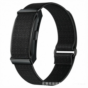 Bracelet intelligent sans écran, bande en tissu noir, moniteur de fréquence cardiaque, moniteur d'oxygène sanguin, suivi de la santé, équipement de fitness portable - Product Image 3