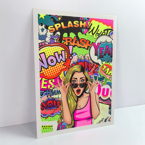 カスタムネオンインクアートプリントデジタル印刷オンデマンドUVダークライト鮮やかなカラーアーティストイラストウォールポスター - Product Image 2