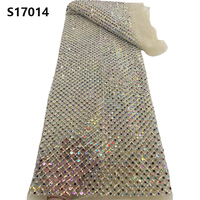 CHOCOO Tissu en dentelle africaine en gros, dentelle de mariée rose, tissu en dentelle brodée à sequins