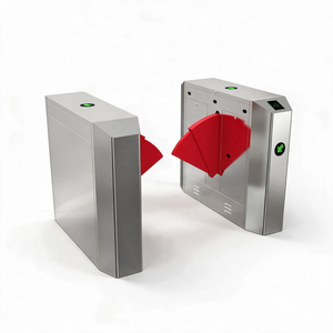 Portillon tournant automatique à battant en acier inoxydable anti-écrêtlement avec biométrie RFID et code QR pour les stations de métro et ferroviaires - Product Image 1