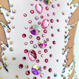 Robe de patinage <span class=keywords><strong>artistique</strong></span> pour filles, Costumes de compétition, justaucorps de gymnastique rythmique <span class=keywords><strong>artistique</strong></span>, vêtements de performance pour femmes - Product Image 5