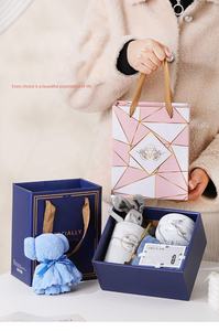 Valentine handuk bunga keramik hadiah mug untuk wanita promosi hadiah pernikahan untuk tamu serbaguna Hari Ibu set hadiah - Product Image 6