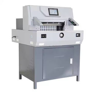 Mesin pemotong kertas elektrik kontrol Program 520V8 520mm mesin pemotong kertas Guillotine otomatis - Product Image 3