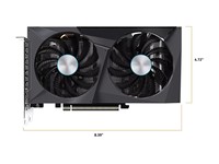 Gefore RTX 3050 EAGLE OC 8GB GDDR6 128Bit VGA RTX3050 pour les jeux vidéo