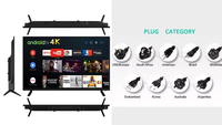 Ekran 43 inç akıllı Android LED TV Ultra HD 4K akıllı televizyon