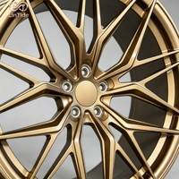 Jantes en alliage personnalisées argentées cinq branches 19x11J pour Audi R8 5x112 ET38 CB57.1 pour l'essieu arrière des supercars R8 de la série Street Builds