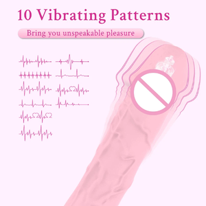 Consolador vibrador realista de 10 modos para mujer, de carga magnética clítoris, punto G, juguete sexual Anal, potente estimulador, masajeador de varita - Product Image 2