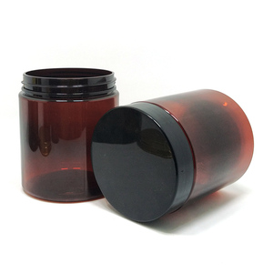 Plastic Amber Jar Oz Jars Plasticamberplasticplastic 4oz Plastic Jar Hot Selling 4oz 6oz 12oz Plastic Container Amber PET Jar With Black Lid 8 Oz Amber Jars