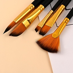 Ensemble de 12 pinceaux professionnels pour artistes, poils en nylon haute élasticité, manche ergonomique antidérapant, lavables, sans perte de poils, pour la <span class=keywords><strong>peinture</strong></span> - Product Image 3