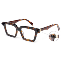 Lunettes de Prescription en acétate carré de luxe montures optiques 2024 plus récent fabrique des lunettes avec logo personnalisé femmes hommes
