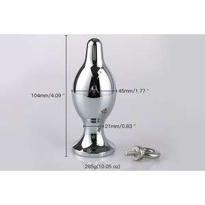 Tapón Anal y Vaginal de Acero Inoxidable, Juguete de Masturbación Impermeable para Hombres y Mujeres - Product Image 6