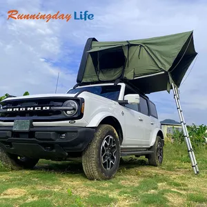 offroad pickups SUVs ABS hard shell car roof top tent2.3m Aluminum Telescopic Ladder Factory Price