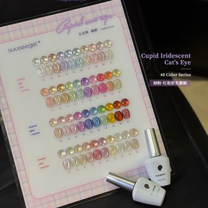 Buse Color Nouveau Kit de Vernis à Ongles Gel UV LED <span class=keywords><strong>Effet</strong></span> Œil de Chat 40 Couleurs Imperméable 15ml DIY pour Usage en Salon - Product Image 4