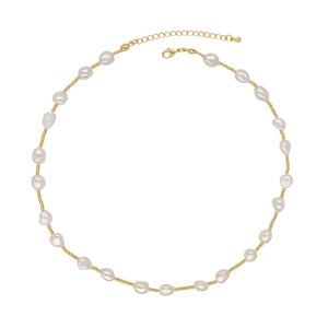 Conjunto de Collar Largo de Latón Chapado en Oro con Circonitas y Perlas de Imitación, Estilo Étnico, para Mujer, para Fiestas - Product Image 2