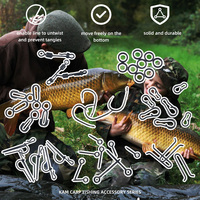 Accessoire de pêche à la carpe : Heli/Chod Speed Swivel pour eau douce, outil pour leurres et hameçons