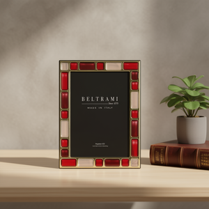 Beltrami Silver Plated Handmade Elegant Photo <b>Frame</b> <b>with</b> Wood Structure Tabletop Installation Rectangle Shape Made in Italy - Product Image 3