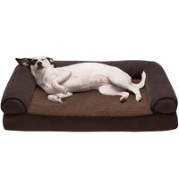 Lit orthopédique pour chien de qualité supérieure avec mousse à mémoire de forme pour le soutien des articulations