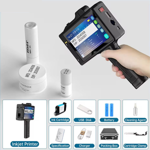 <span class=keywords><strong>Imprimante</strong></span> à jet d'<span class=keywords><strong>encre</strong></span> manuelle thermique Tij de 1/2 pouce, nouvelle, portable, alimentée par batterie, écran tactile, pour l'impression sur cuir et la date d'expiration - Product Image 5