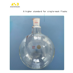 Yêu cầu sản xuấ<span class=keywords><strong>t</strong></span> phòng thí nghiệm 5 25 50 100 L đơn đôi Ba cổ kính ủ Vỏ phản ứng vòng đáy Sôi Flask - Product Image 6