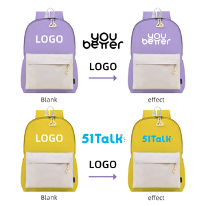 Customized children's <b>student</b> <b>backpacks</b> primary school bags Logo printing training institutions - Product Image 3