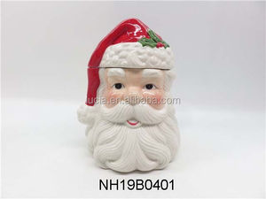 La plus nouvelle théière <span class=keywords><strong>en</strong></span> céramique de style de <span class=keywords><strong>visage</strong></span> de père noël de noël avec couvercle pour l'utilisation de dessus de table de vacances à vendre - Product Image 6