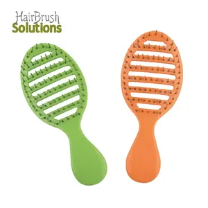 Benutzer definierte tragbare Detangle Wet Dry Haar bürste Mini Luxus Hollow Detang ling Haar bürste Pretty Pocket Comb