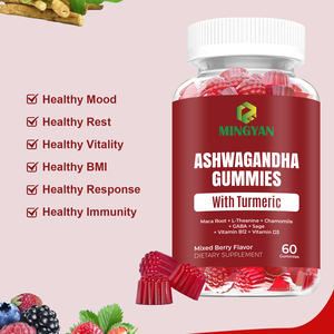 Gomitas de Ashwagandha y Cúrcuma Premium OEM/ODM, Suplemento Herbal para un Estado de Ánimo Saludable, Vitalidad, Inmunidad y Apoyo al IMC - Product Image 2