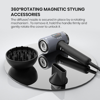 KangRoad Factory Sèche-cheveux professionnel BLDC haute vitesse LCD 2000W super puissant Sèche-cheveux salon plasma ionique