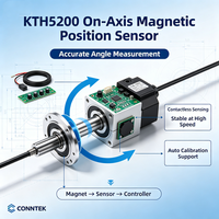 Codificador de Ángulo Magnético AMR de Alta Precisión CONNTEK KTM5200 de 21 bits, Salida IC ABZ/UVW/PWM/SPI, Sensor de Posición Absoluta en Eje, Servo