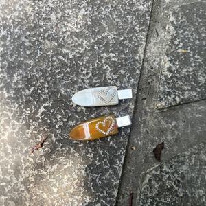 คลิปหนีบผมอะซิเตทปลายสูงสำหรับผู้หญิงกิ๊บด้านข้างรูปหัวใจใช้งานได้หลากหลายทุกวันน่ารักหน้าผากเรียบ - Product Image 5